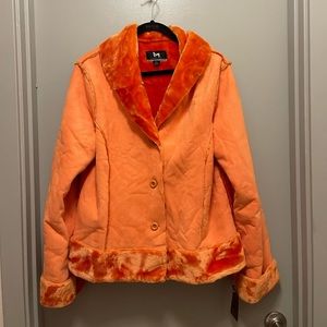 Luxury Faux Fur and Suede Coat